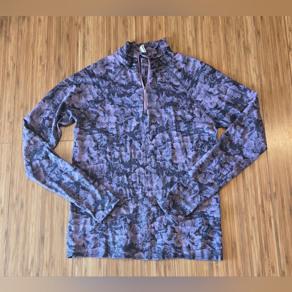 Athleta Purple Patterned Top - image 1